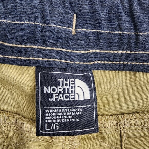 The North Face Pants Men L Tan Chino Hiking Drawstring Elastic Waist Outdoors - Picture 4 of 11